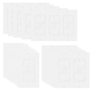 Imagem de 60 peças isolantes de tomada de isolamento de parede, vedação de espuma EVA com isolamento de placa de interruptor para parede, luz, soquete de interruptor
