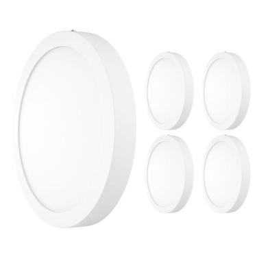 Imagem de 5 Painel Led Sobrepor Redondo Branco Neutro 4000K 24W Bivolt - Avant