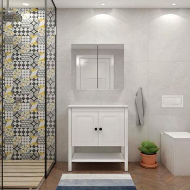 Imagem de Gabinete para Banheiro 2 Portas Hudson - MAZZU MOVEIS