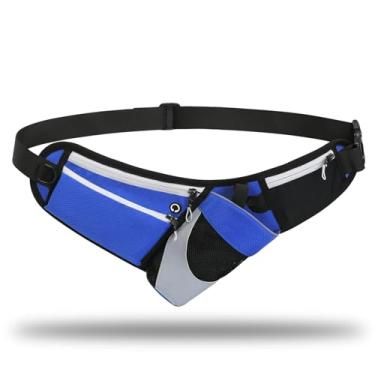 Imagem de Mochila de Cintura com Garrafa Água Reflexiva Ajustável Transversal Ombro e Sling