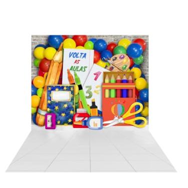 Imagem de Fundo Fotográfico Cenário Volta as Aulas Tecido (FVAA0004, 1,50 x 2,20m)