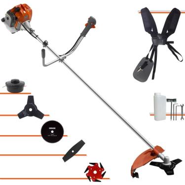 Imagem de Roçadeira Profissional Tekna RL520AC-G2 52cc 13.000rpm 2HP Completa Com Carretel e Faca 3 Pontas + Faca 2 Pontas + Faca 6 Pontas + Faca 80 Dentes