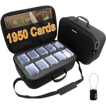 Imagem de Camkinger MTG Card Deck Box with Portable Case, 10PCS Clear Commander Deck Box, Waterproof Trading Card Storage Box Holds 1600+ Sleeveless Cards, Christmas Gifts Fit for Sports Cards, Game Cards, TCG