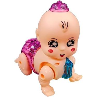 Imagem de Boneca Bebê Engatinha Interativa Luz e Som • Educativa • Estimula Habilidades Motoras • Brinquedo Infantil +3 Anos