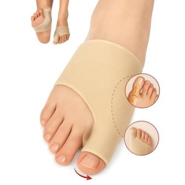 Imagem de Par de meias Ortopédica correção tratamento alivio Joanetes dor Correç