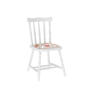 Imagem de Cadeira De Cozinha Em Madeira Maciça Estofada Foz Branco Piratini