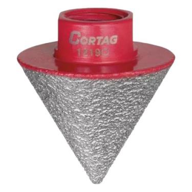 Imagem de Rebolo Fresa Escariador Diamantada Cônica 5mm A 35mm Cortag