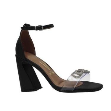 Imagem de Sandália Feminina Papete Casual Dia a Dia Conforto Flatform com Strass Vizzano 6506.207-Feminino