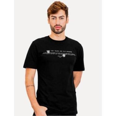 Imagem de Camiseta John John Masculina Regular New And Old Preta-Masculino