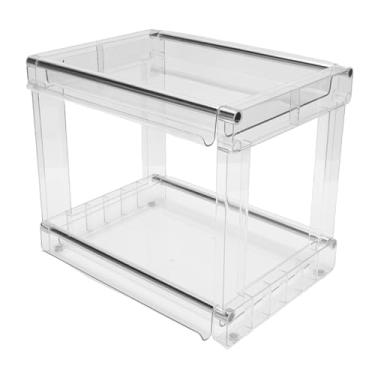 Imagem de Eujgoov Organizador de Mesa, Rack de Armazenamento Multifuncional PET para Sacos de chá, Cápsulas de café, Lanches, Papelaria Cosmética, Organizador de Mesa de Grande Capacidade Com 8 Camadas para