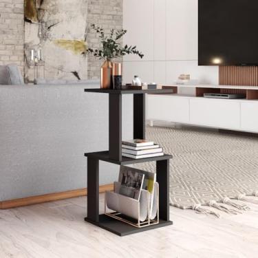 Imagem de Quarto Mesinha De Cabeceira, Elegante E Minimalista(Preto)