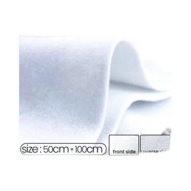 Imagem de Entretela De Algodão Adesiva 180-400gsm Lado Único Creme Para Artesana