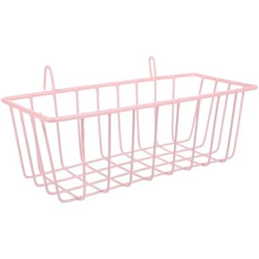 Imagem de UKCOCO Alimentador de feno rosa para brinquedo de enriquecimento de coelho suporte para alimentador de coelho