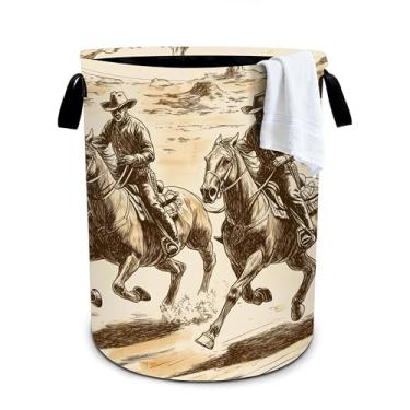 Imagem de Cesto de lavanderia ocidental, cesto de roupa dobrável, organizador de balde de roupas, 40 x 40 cm, para lavanderia/quarto/banheiro