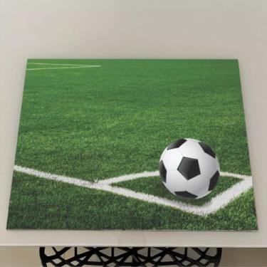 Imagem de Jogo Americano de Futebol – Kits de 2 a 12 Unidades para Mesa Posta – Estampa Exclusiva e Impermeável para Refeições Especiais (Futebol 02,6 Peças)