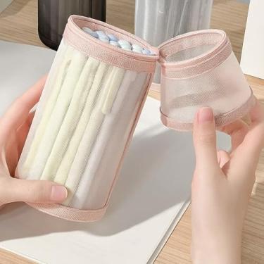 Imagem de Estojo de lápis, porta-canetas de grande capacidade, suporte transparente para mesa, escritório, acessórios para organizar materiais de escritório, estilo 11