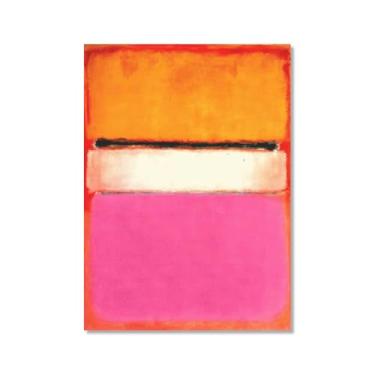 Imagem de Pôster de arte de parede vintage Mark Rothko arte moderna abstrata blocos de cores minimalista pintura em tela impressão sala de estar decoração de casa (SKU1,20.3x30.5 cm = (20x30 cm), sem moldura)