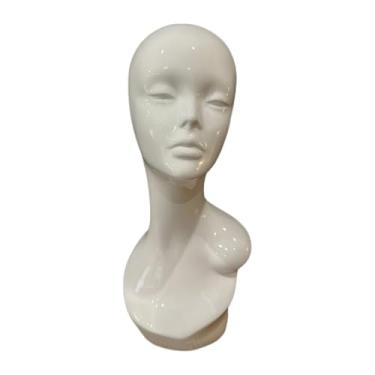 Imagem de Generic Cabeça de manequim feminina profissional cosmetologia adereços faciais portátil loja suave peruca modelo de exibição para peruca cachecóis chapéus