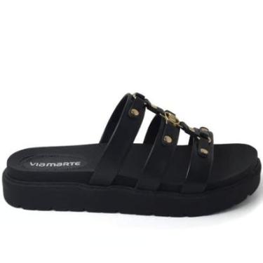 Imagem de Tamanco Via Marte Anabela Metal Feminina-Feminino