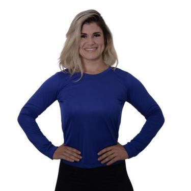 Imagem de Camiseta Manga UV50+ Longa Feminina Dry Fitness Segunda Pele - FR Moda