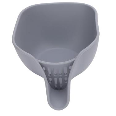 Imagem de Dioche Cesta de Drenagem de Silicone Multifuncional, Filtro de Pia de Cozinha, Filtro de Macarrão e Enxágue de Frutas Vermelhas, Recipiente de Alimentos Flexível, 11x14,5x21cm (Cinza)