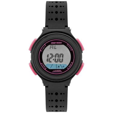Imagem de Relógio Mormaii Digital Infantil MO0974B/8T Pulseira de Borracha Preta-Feminino