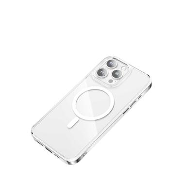 Imagem de Green Lion Capa transparente, antiarranhões, compatível com MagSafe, anti-impressão digital, proteção ultra-queda, proteção da câmera (transparente, para iPhone 15 Pro)