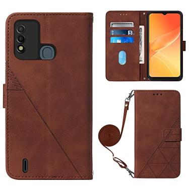 Imagem de For Itel P37/Vision 2S/P651L Crossbody 3D Embossed Flip Leather Phone Case