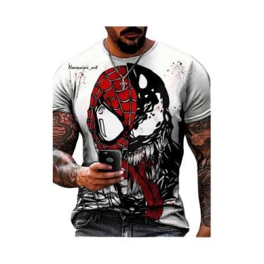 Imagem de Camiseta Masculina Marvel Venom Impressa Em 3D, Casual De Verão, Moda 