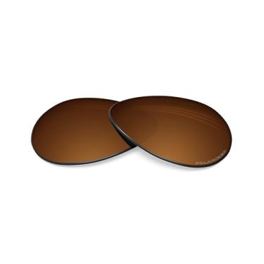 Imagem de BLAZERBUCK Lente de reposição polarizada anti-sal para Ray-Ban Aviator RB3025 58 mm - Âmbar
