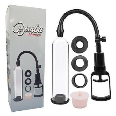 Imagem de Bomba Peniana Manual 6 - Aumento de Potência e Ereção Firme com Anéis de Silicone e Vagina