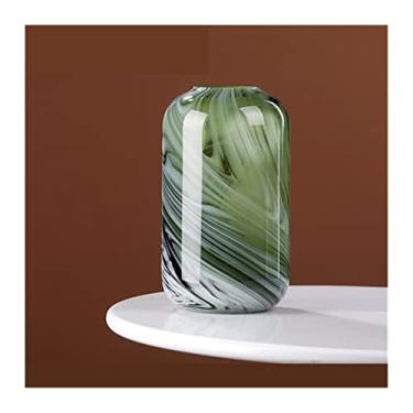 Imagem de Vasos para Flores Pintura Moderna Criativa Tinta Vasos de Vidro, Decorações de Sala de Estar de Luxo Leve, Arranjo de Flores de Mesa, Artigos de Flores de Esmalte Colorido, Vaso Decorativo para Casa