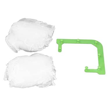 Imagem de Cesta de drenagem de rede suspensa, malha fina, triangular, pia, armazenamento de lixo, cozinha, filtro, saco, cabelo, resíduos de comida, abs, algodão, 4.4oz