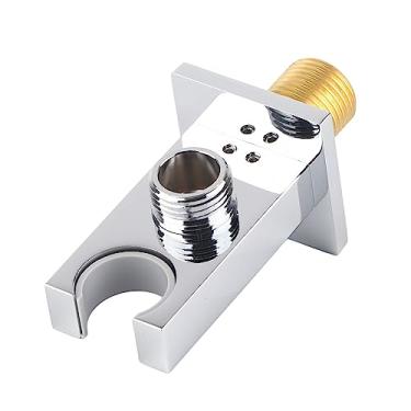 Imagem de Acouto Mangueira de Suporte de Cotovelo de Saída de Chuveiro de Latão F-Y290 - Suporte de Conector de Parede Compatível Com a Maioria das Mangueiras de Chuveiro, para Instalar de Parede de