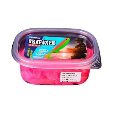 Imagem de Iscas De Silicone Macio Em Formato De Minhoca 50 Peças 6cm 7cm 7,5cm I