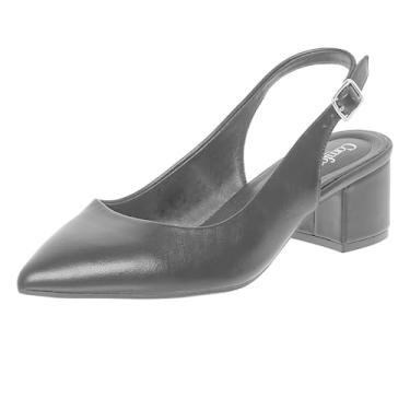 Imagem de Comfort Plus Sapato feminino Mimi Slingback bico fino salto baixo da Payless, Preto, 38