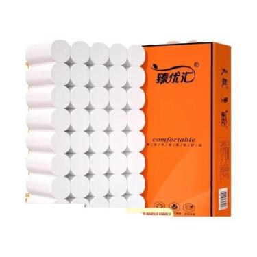 Imagem de 48 Rolos De Papel Higiênico Sem Tubo Central Para Uso Doméstico, Toalh