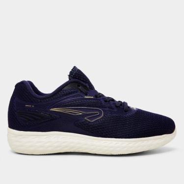 Imagem de Tênis Infantil Rainha Drive III, Marinho, Dourado, 28