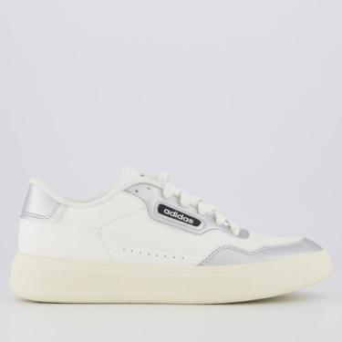 Imagem de Tênis Adidas Park St 2.0 Feminino Branco e Prata, 38