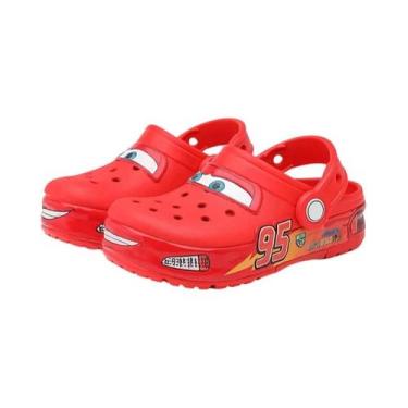 Imagem de Chinelos Infantis Com Luzes LED Disney Lightning McQueen Para Meninos 