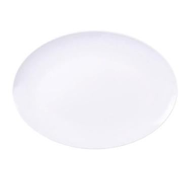 Imagem de Travessa Oval Porcelana 32x25cm Tramontina Sophia Servir Bandeja Rasa 