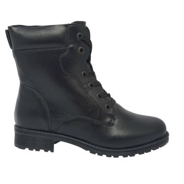 Imagem de Bota Feminina Coturno Casual Dia a Dia Passeio Cano Médio Salto Baixo Mooncity 72134