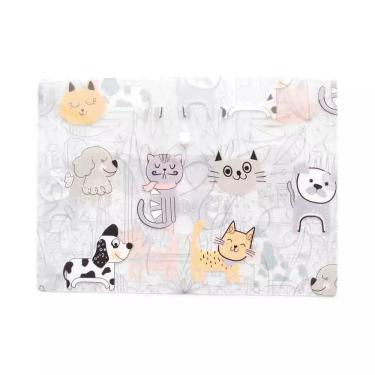 Imagem de Pasta Envelope Malote A4 Le Decorada Botânica Colors com Fecho Botão Cores Diversas