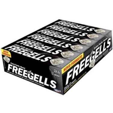 Imagem de Bala Drops Freegells Extra Forte Riclan C/ 12u 334,8g