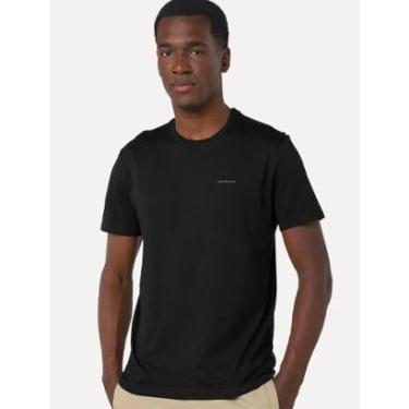 Imagem de Camiseta Calvin Klein Jeans Masculina Light New Nape Logo Preta-Masculino