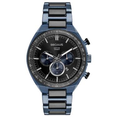 Imagem de Relógio Seculus 77280GPSVEQ1 Masculino 47mm Aço Inox-Masculino
