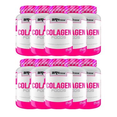 Imagem de Kit 10x Colágeno foods 100caps - BRNFOODS-Unissex