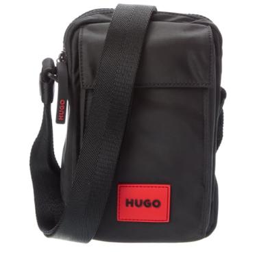 Imagem de HUGO, Bolsa tiracolo Ethon Poly Twill Catfish preta, tamanho único