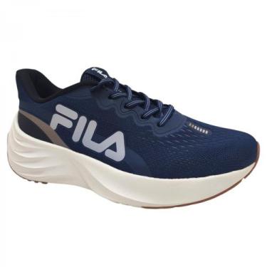 Imagem de Tênis Esportivo Masculino Fila Estiloso 1323733, Marinho, 42