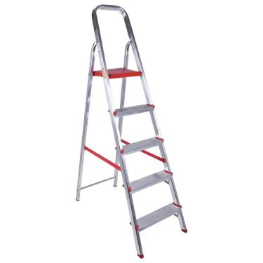 Imagem de Escada Doméstica Em Alumínio 5 Degraus Worker